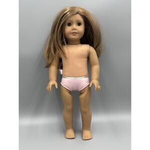 2017 American Girl Doll Light Brown Hair Blue Eyes 2 Front Teeth No Clothes READ